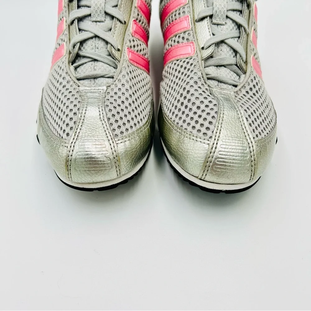 Adidas shoes CC Ride Trainers Pink Gray Silver running workout Women Size 9.5 - Picture 7 of 10